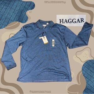 Haggar Long Sleeve Polo Shirt